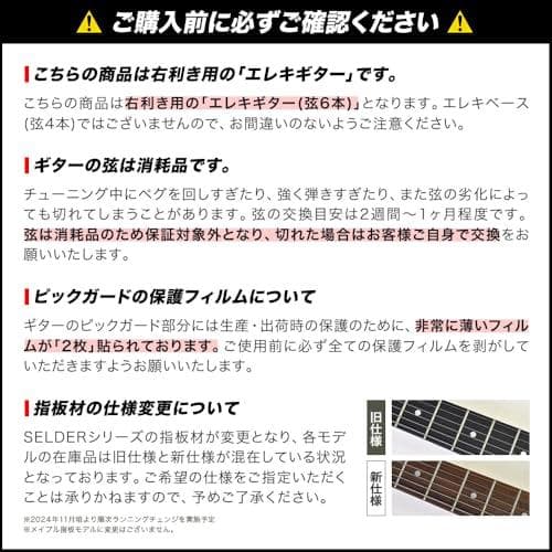 エレキギター ストラトキャスタータイプ 初心者入門ベーシックセット