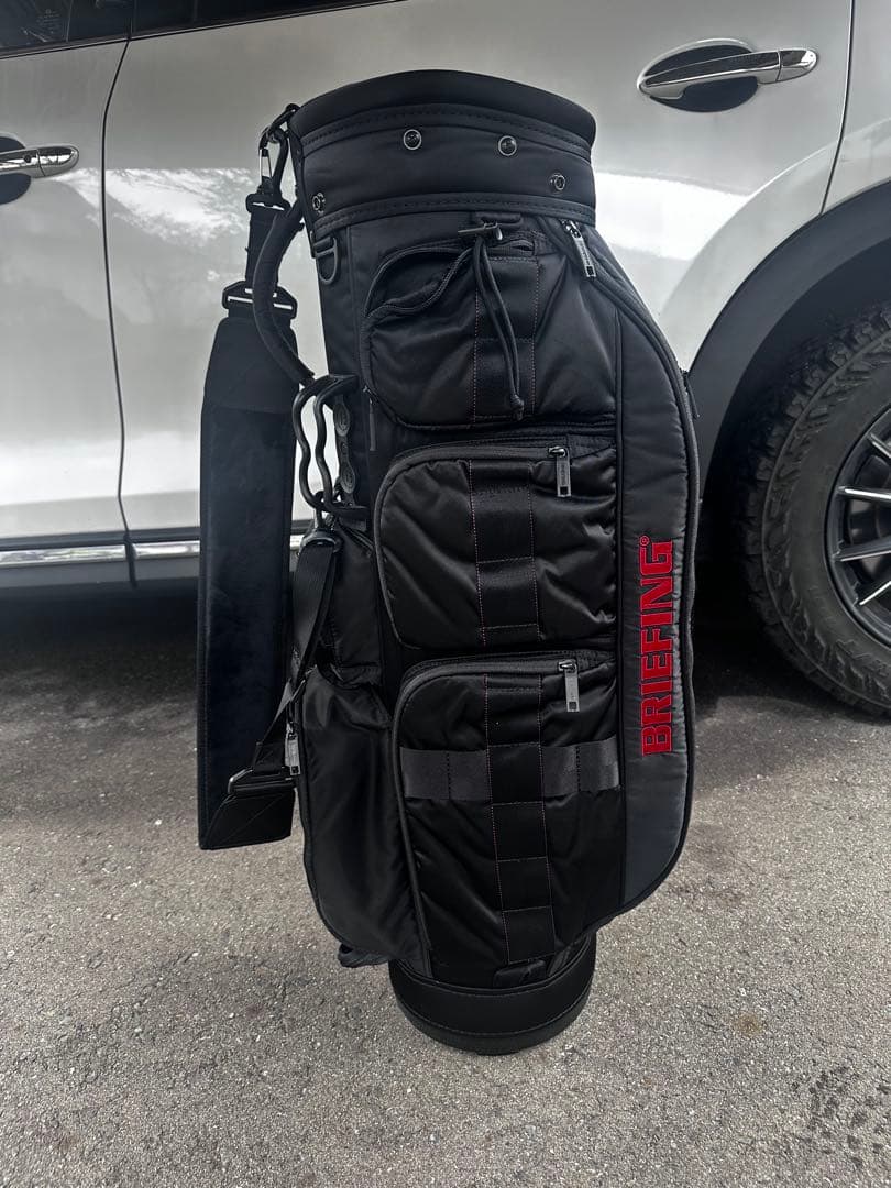 ラウンド未使用 BRIEFING キャディバッグ CR-6 ブラック