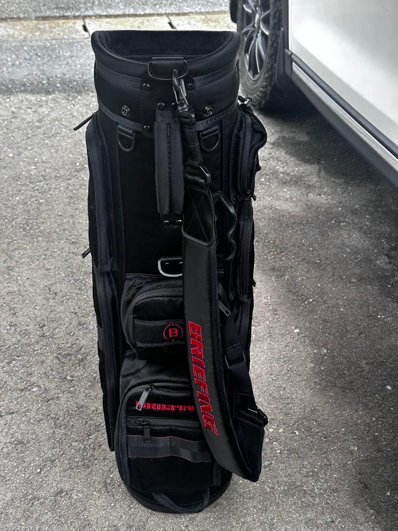 ラウンド未使用 BRIEFING キャディバッグ CR-6 ブラック