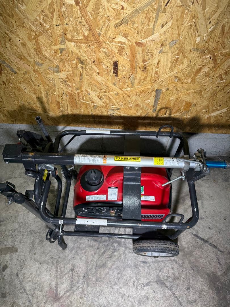 美品 shindaiwa 投光器LED バルーンライト インバーター発電機整備済