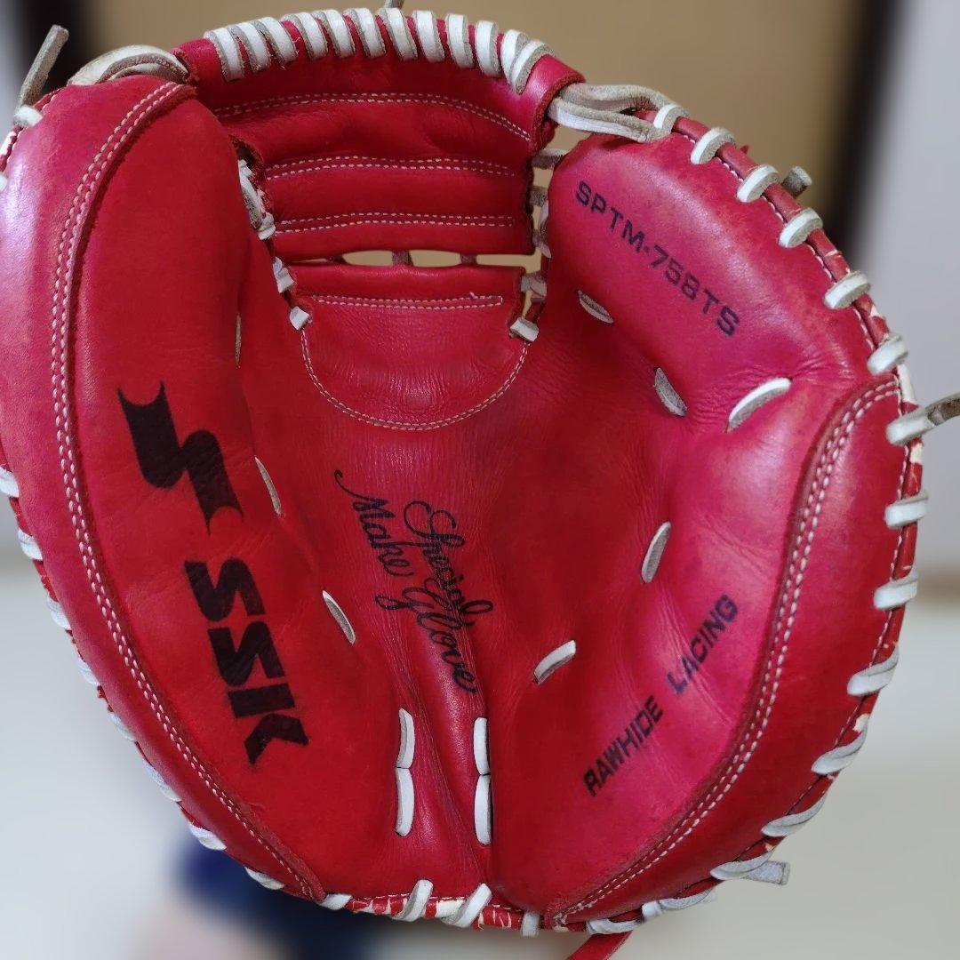 明かしエスエスケイ　スペシャルメイク　一般軟式用キャッチャーミット大きめ