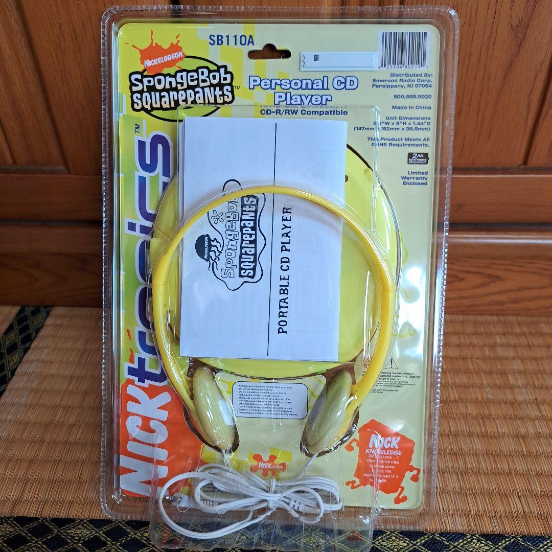 【未開封】スポンジボブ パーソナルCDプレーヤー SB110A