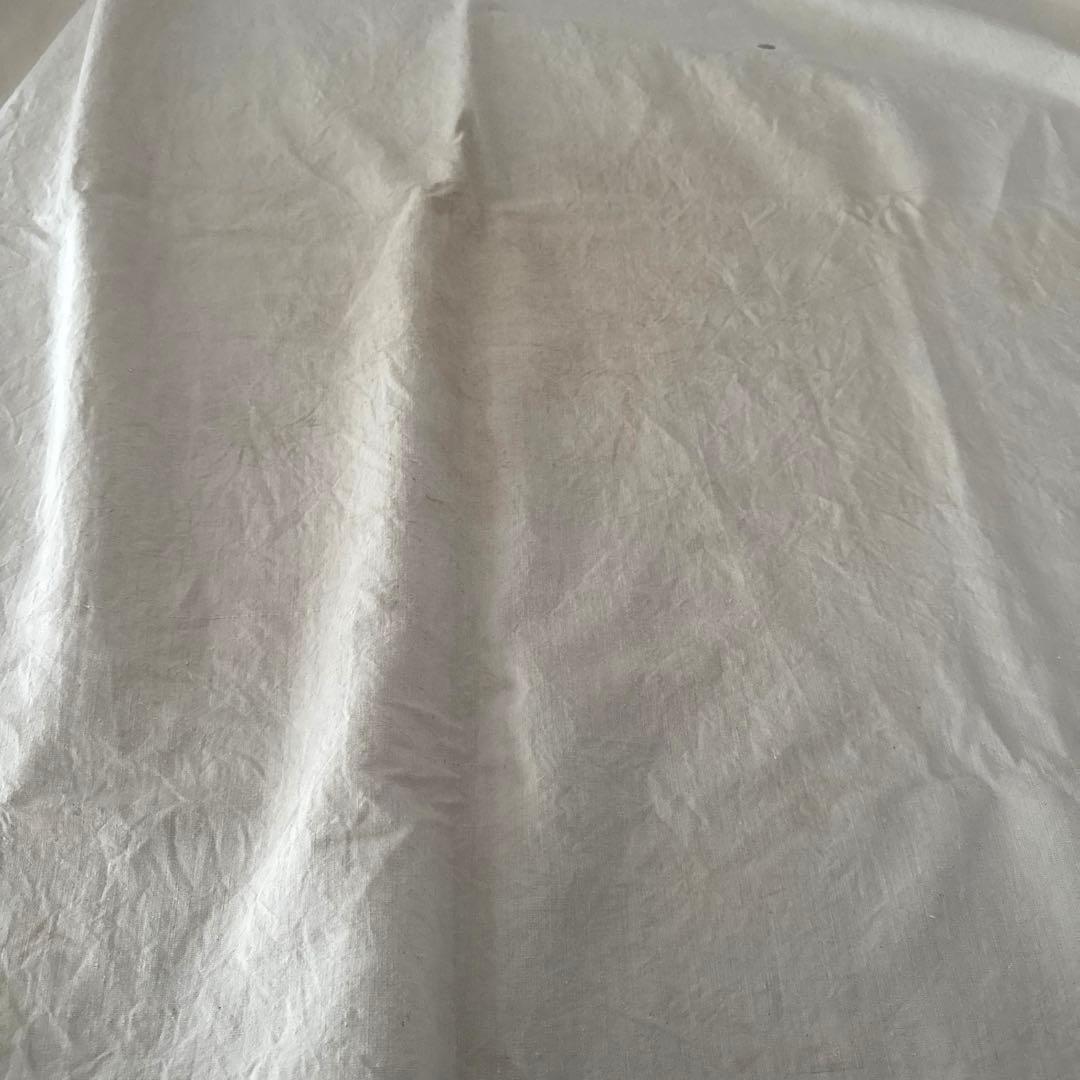 ［訳あり］フランスアンティーク　モノグラム刺繍入り　メティス生地　大判カバー