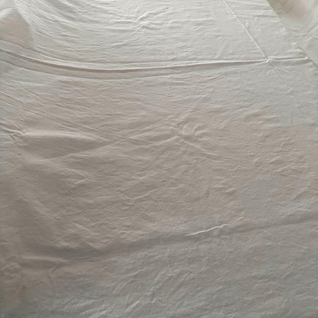 ［訳あり］フランスアンティーク　モノグラム刺繍入り　メティス生地　大判カバー