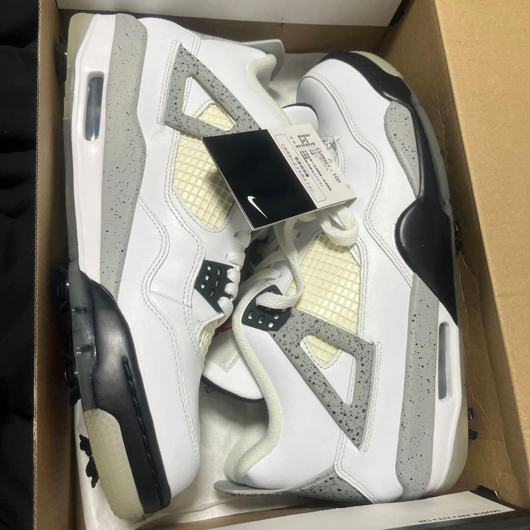 シューズ(男性用) Air Jordan 4 golf white cement