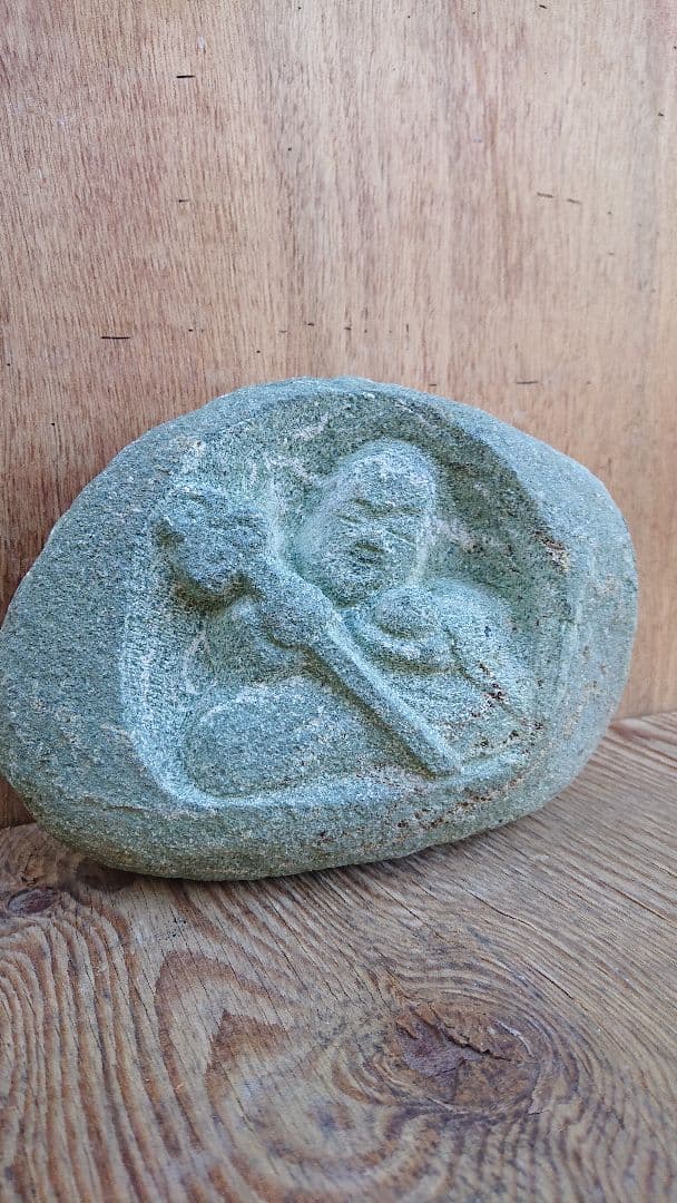 石仏、地蔵菩薩、仏像、倉田辰彦作