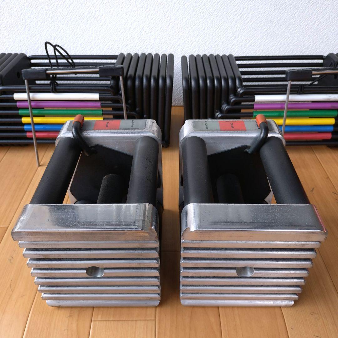 ①幻の初代 POWERBLOCK 43kg アルミ削り出しハンドル 計86kg