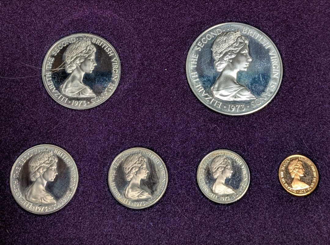 1973年イギリス領ヴァージン諸島 フランクリンミントセット