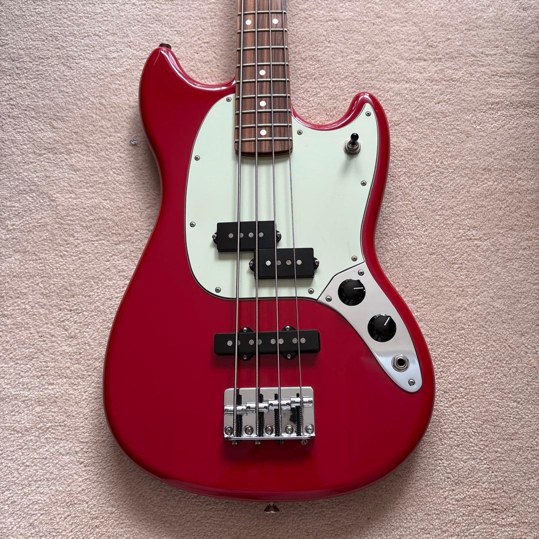 【廃版❣️貴重】Fender Mustang Bass PJ TorinoRed