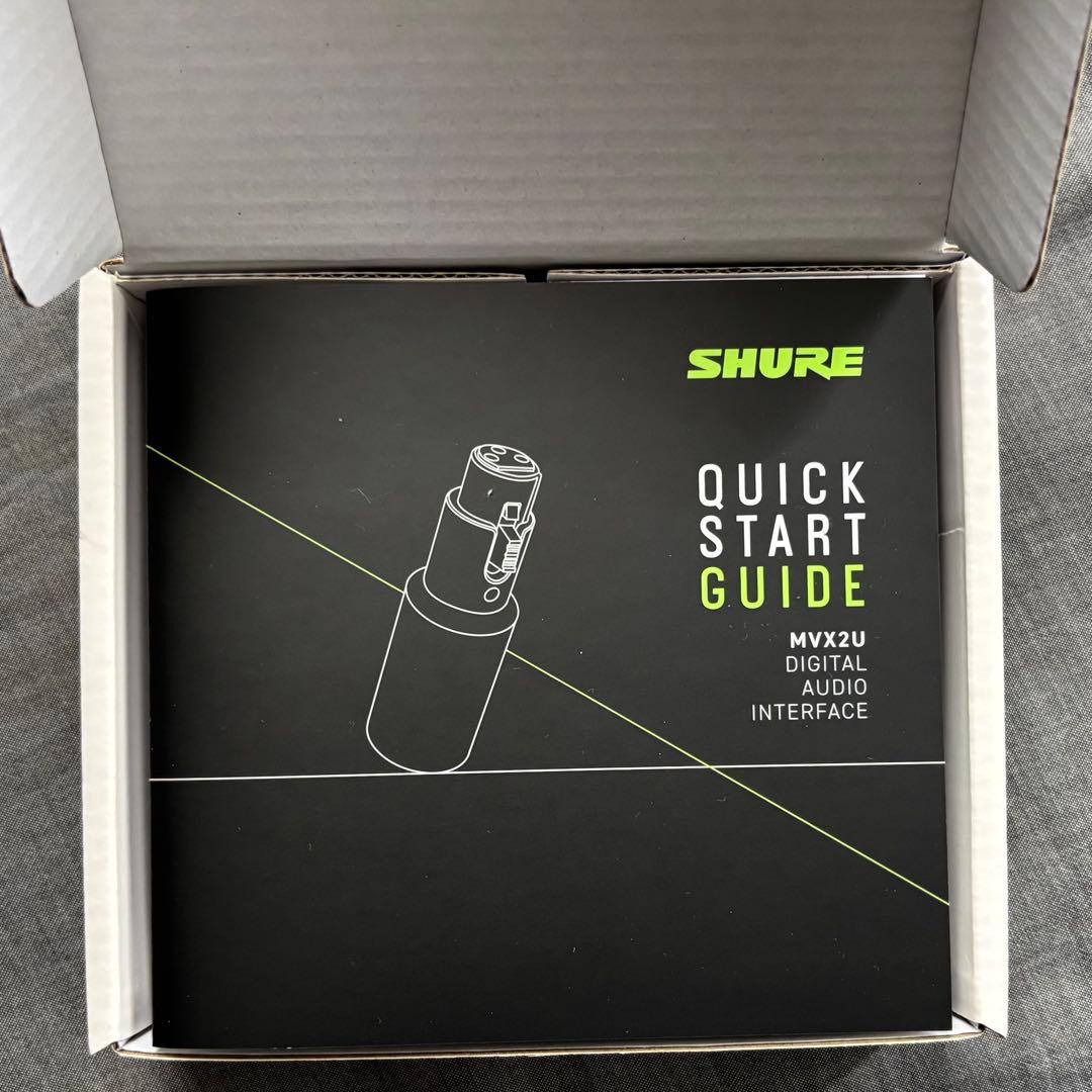［匿名配送 美品］SHURE MVX2U小型デジタルオーディオインターフェース