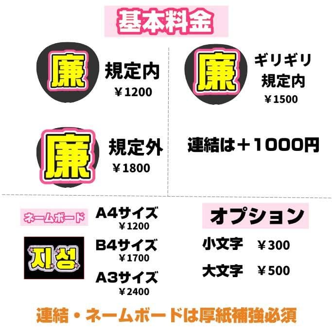 67 うちわ文字 オーダー うちわ屋さん ハングル 連結