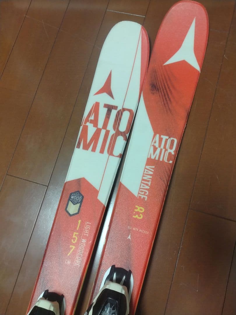 【美品☆】157cm　ATOMIC セミファットスキー板セット♪