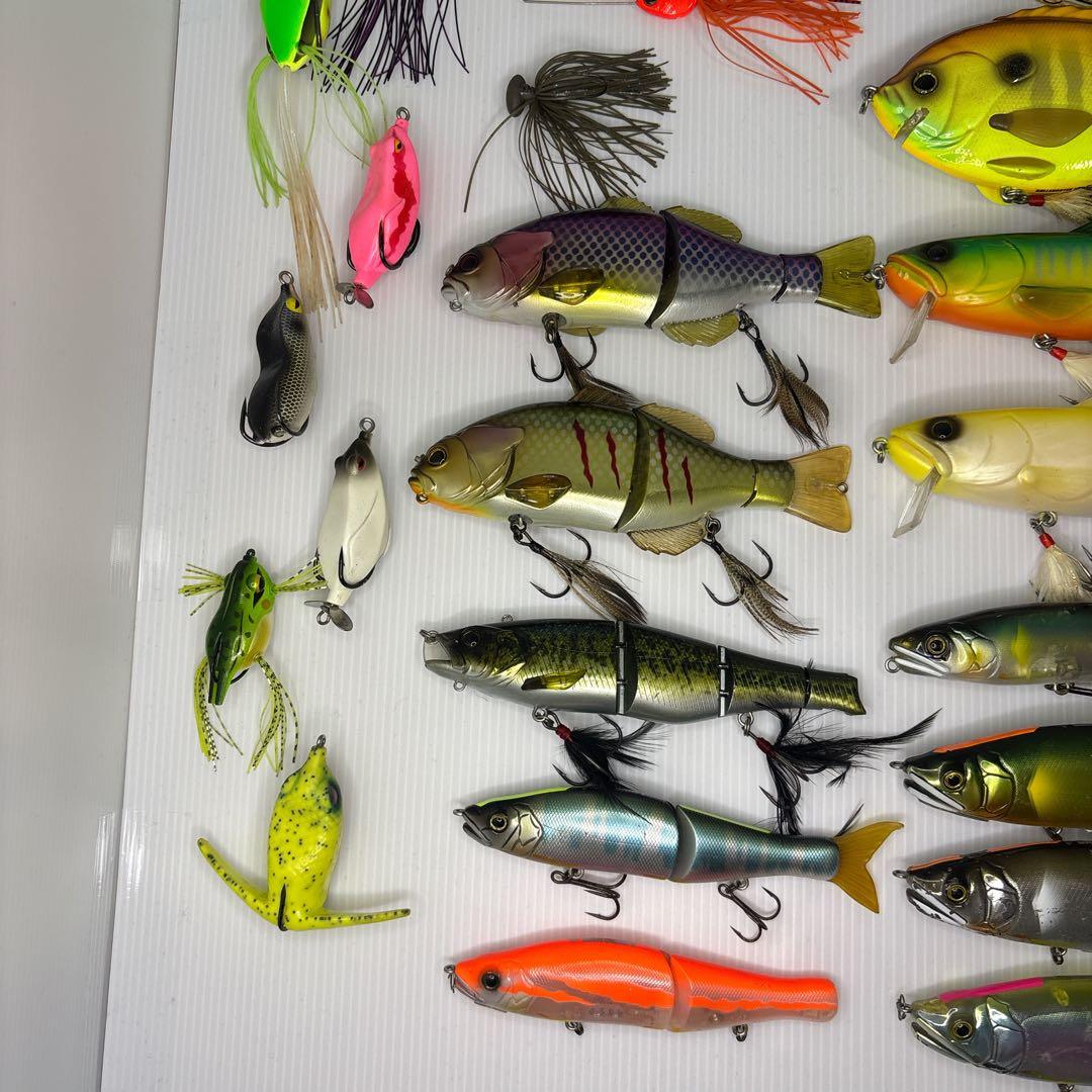 ブラックバス ビッグベイトなどハードルアー53点セット
