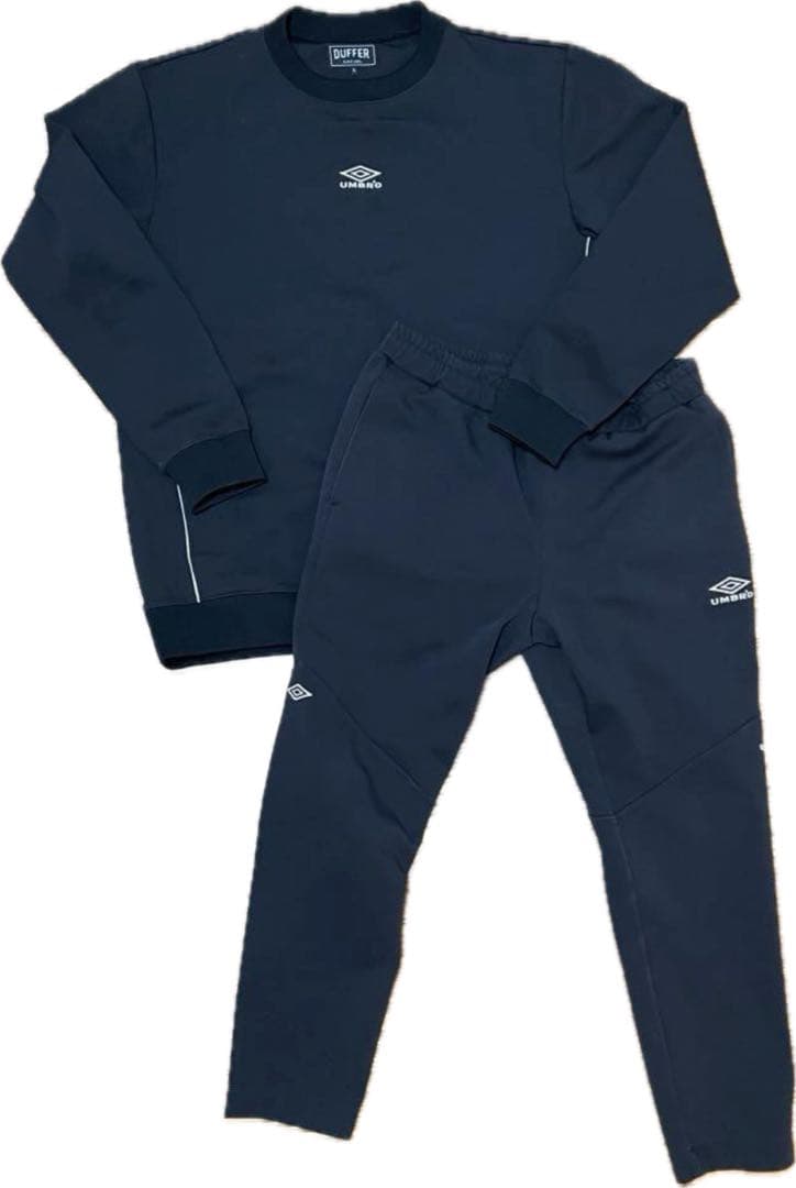 【美品】UMBRO×DUFFER黒アンブロxダファー セットアップ(OASIS)