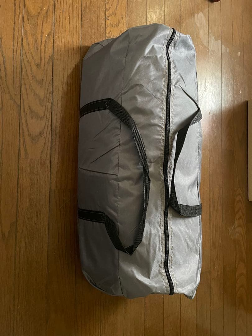 ベージュ/オレンジ キャンプテント 210x320cm、h205cm