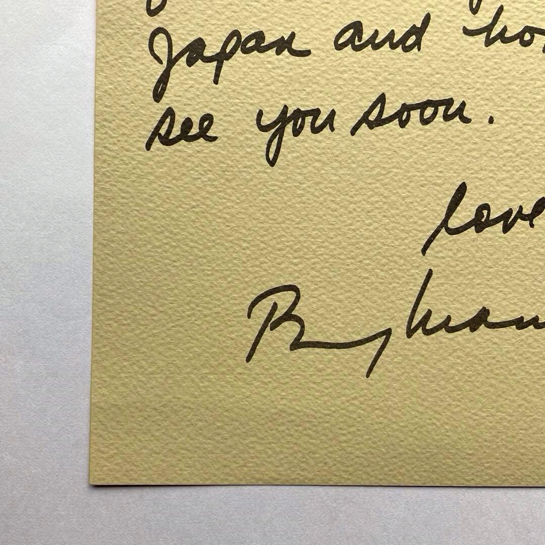 【希少】 バリー マニロウ　BARRY MANILOW　サイン