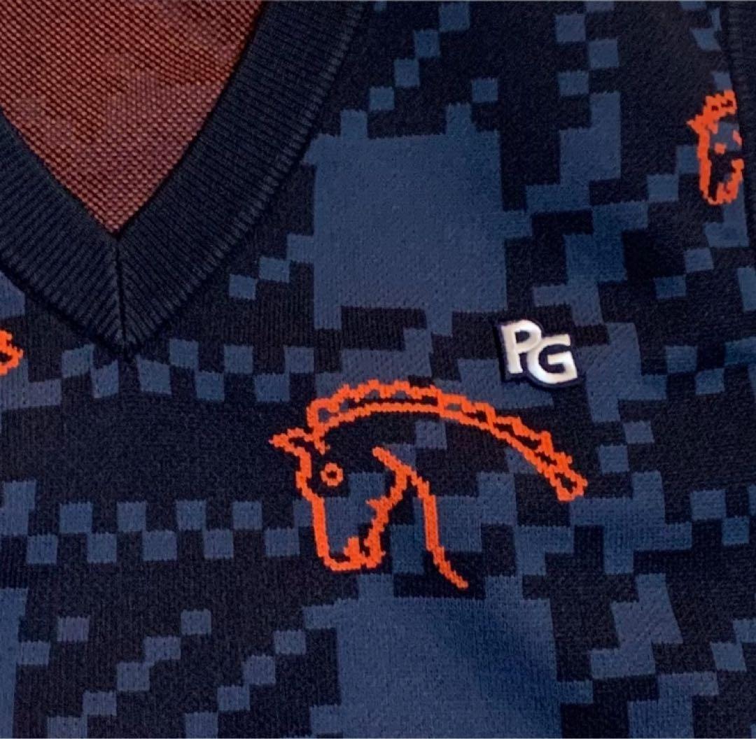 新品■30,800円【パーリーゲイツ 】5/L メンズ　ベスト　ゴルフウェア