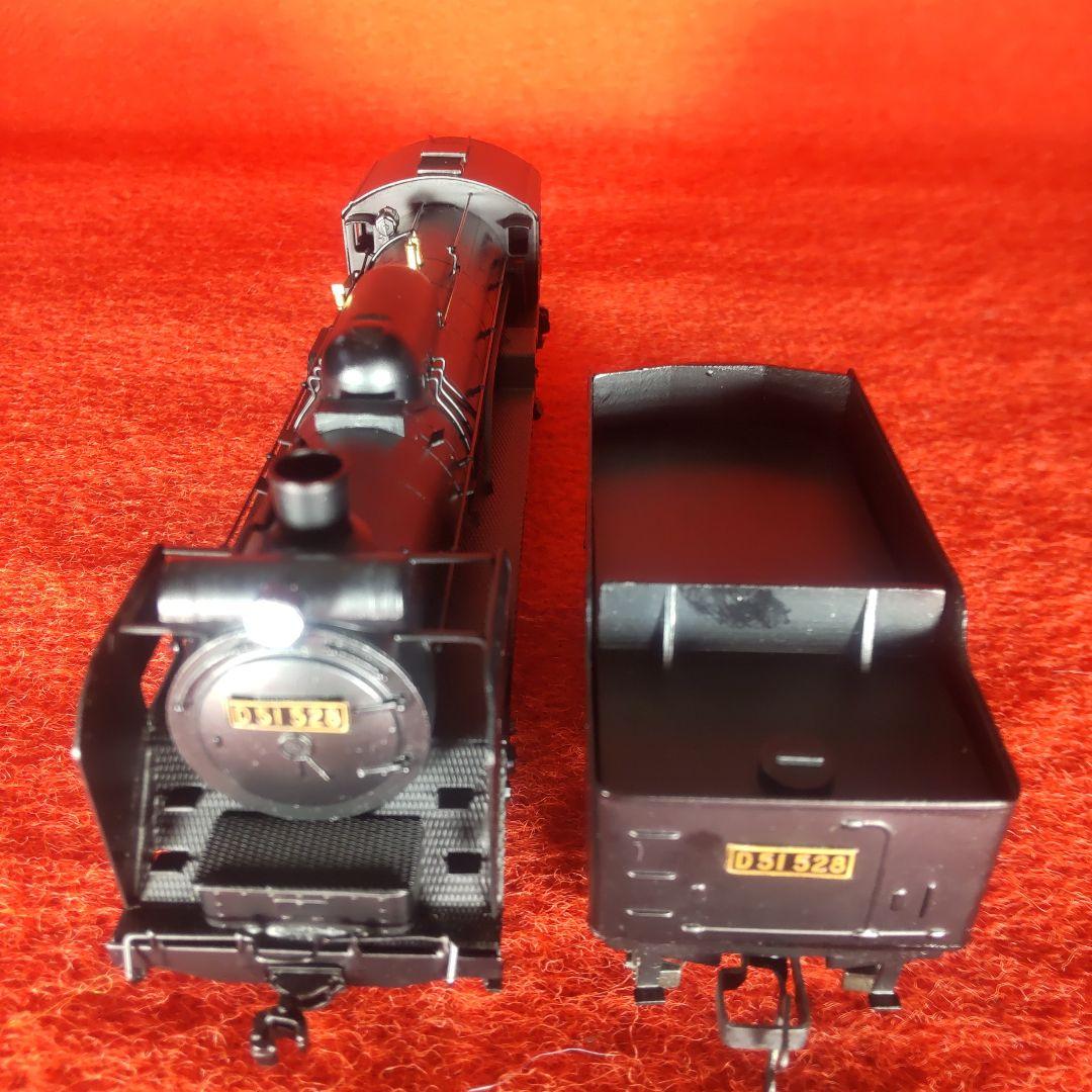 Ｄ51、アダチ、美品、動作確認済み、蒸気機関車、HOゲージ