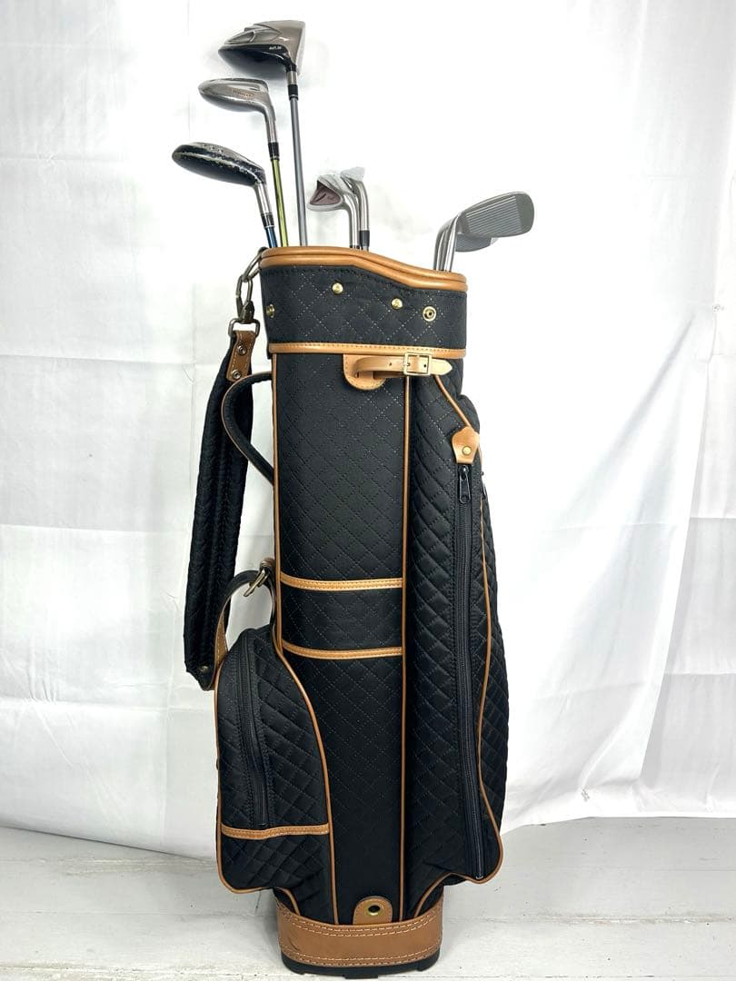本格派 レディースゴルフクラブ 8本 ゴルフセット ピン キャディバッグ 美品