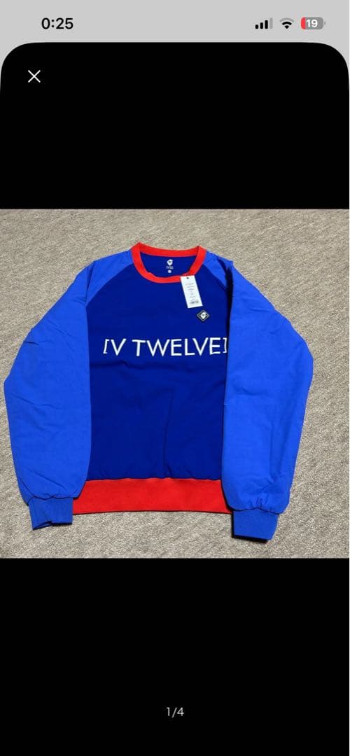 新品未使用　[V TWELVE] 青赤ジャケット　スニードジャック 中綿