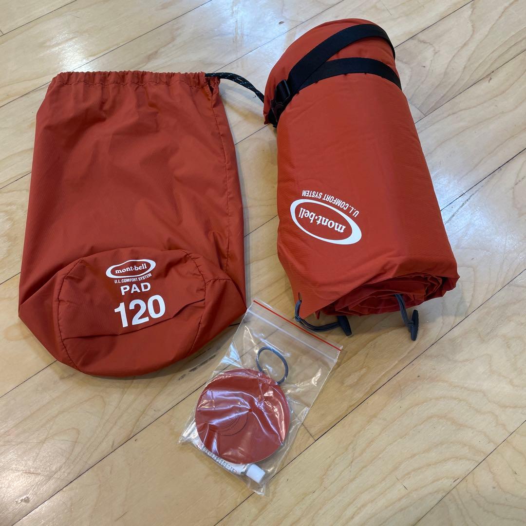 【2個】mont-bell PAD 120 アウトドア寝具