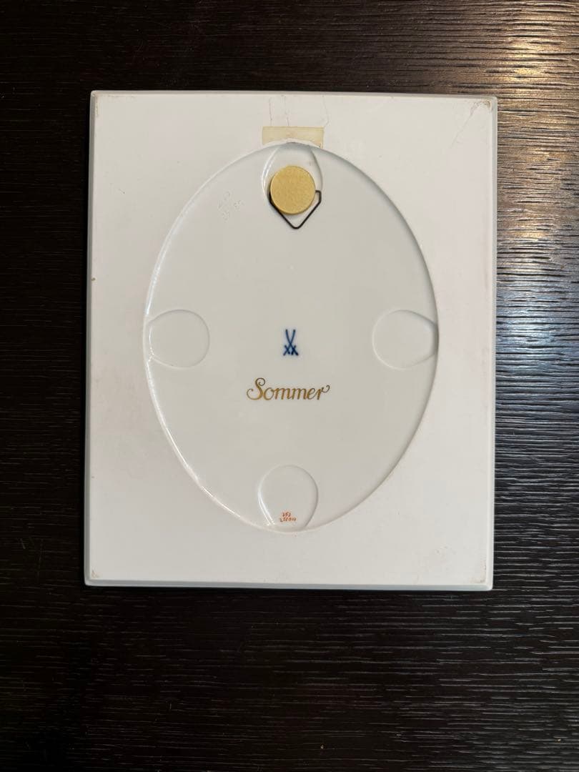 マイセンの陶板画　Sommer