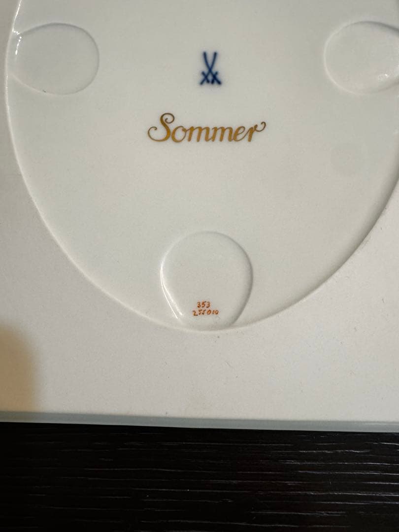 マイセンの陶板画　Sommer