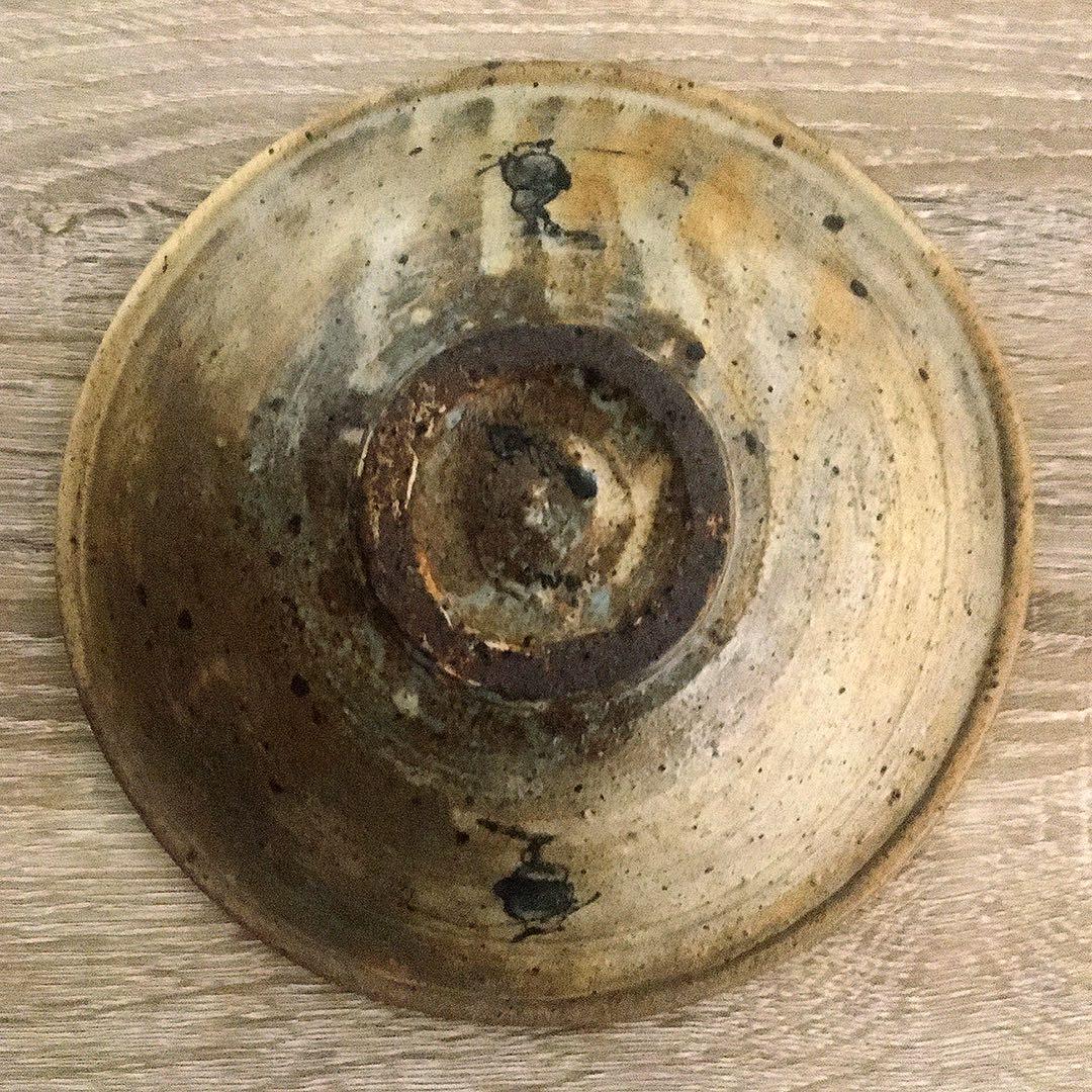 池田省吾　粉引　魚の絵皿