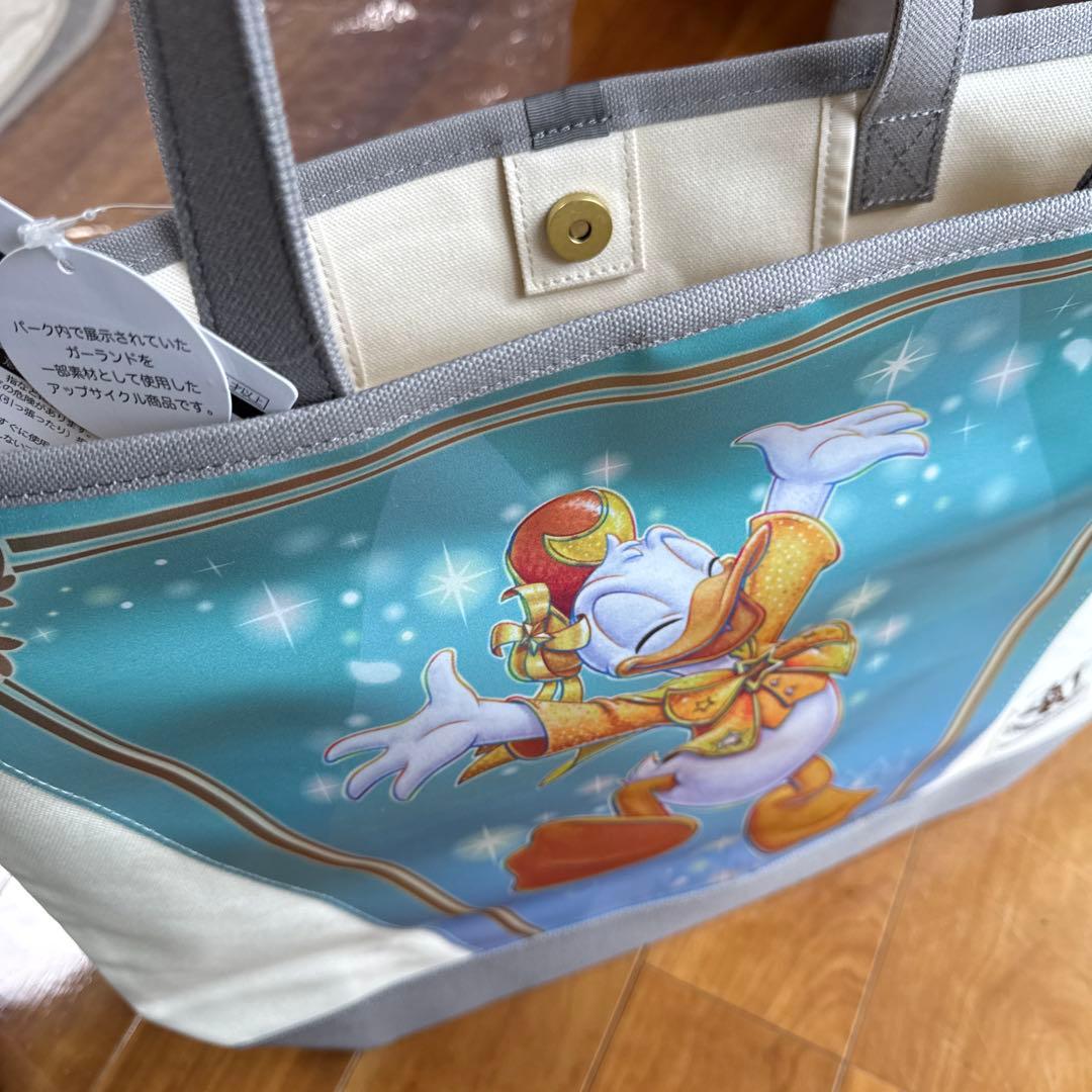 ディズニー40周年ドナルドトートバッグLサイズドリームゴーラウンドガーランド