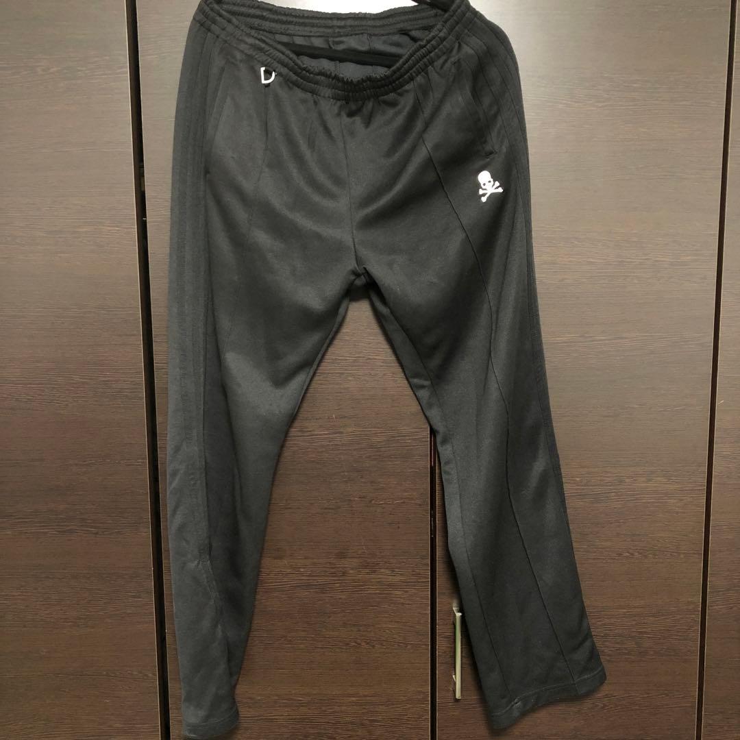 マスターマインド　 adidas スカルプリント ブラックジャージパンツ