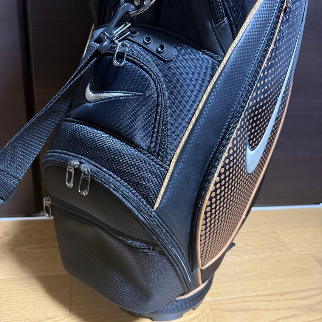 Nike Golf キャディバッグ ゴルフバッグ ブラック/オレンジ