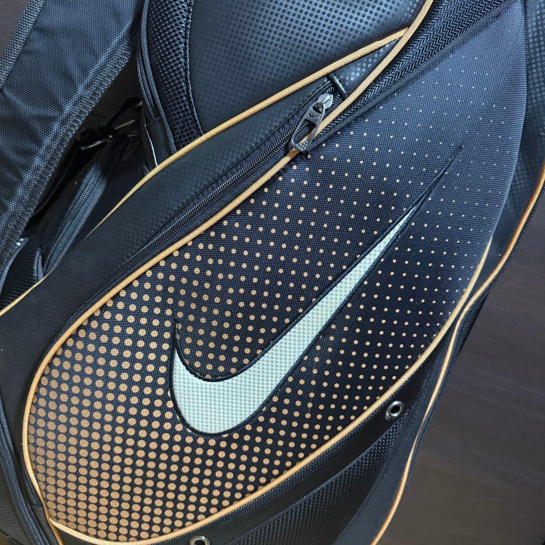Nike Golf キャディバッグ ゴルフバッグ ブラック/オレンジ