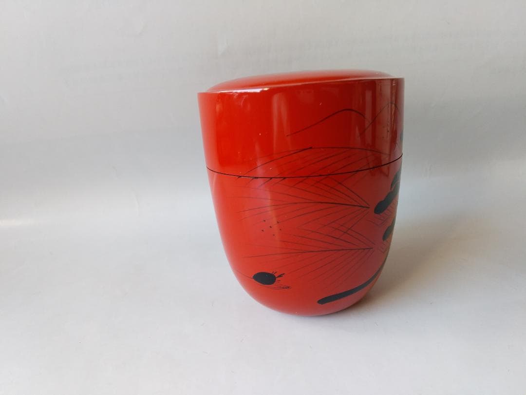 加賀蒔絵師 中村秀甫 作 玄々斉好 曙棗 共箱 棗 漆器 漆芸 茶道具 新品