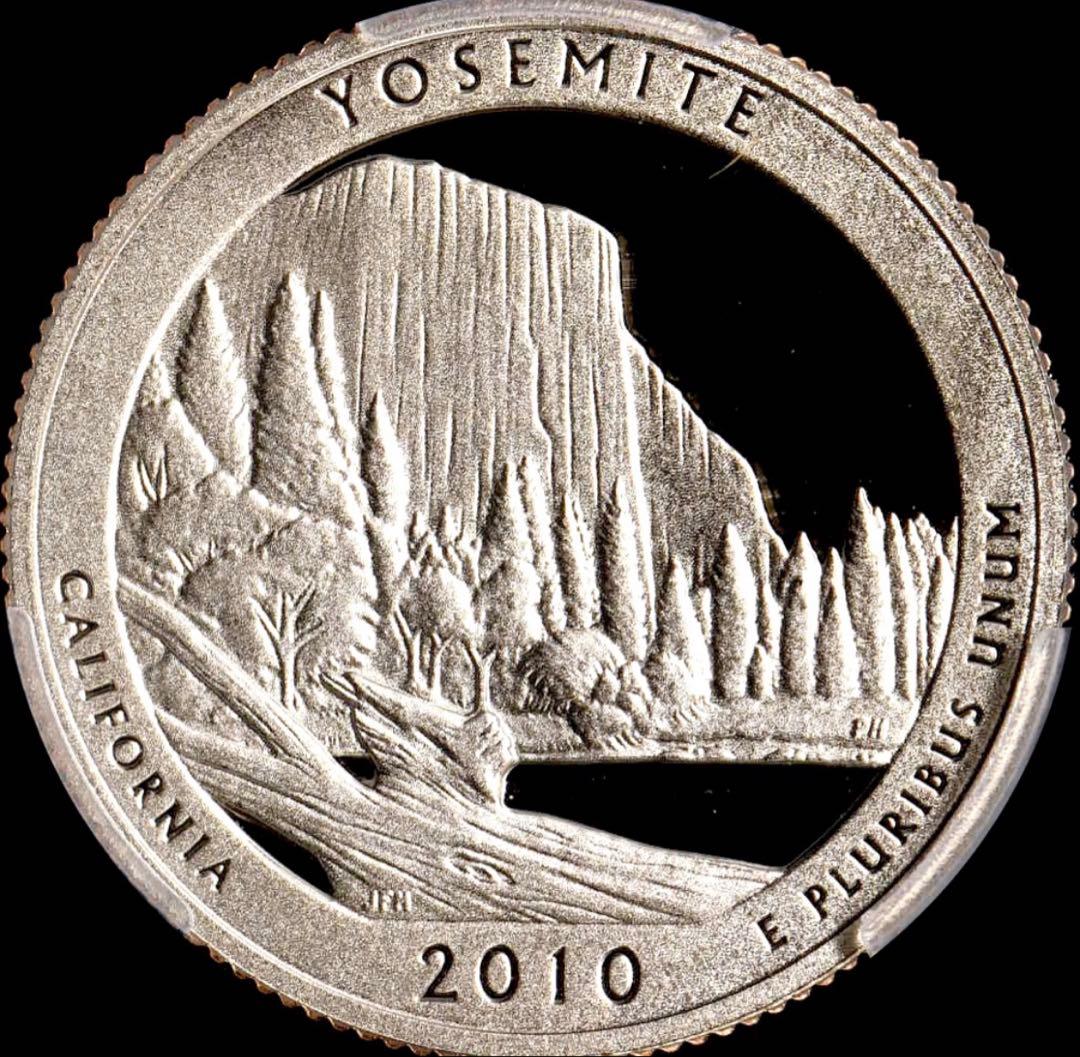 【準最高鑑定】2010年銘　アメリカ　25セント銀貨　PCGS鑑定　PF69 ④