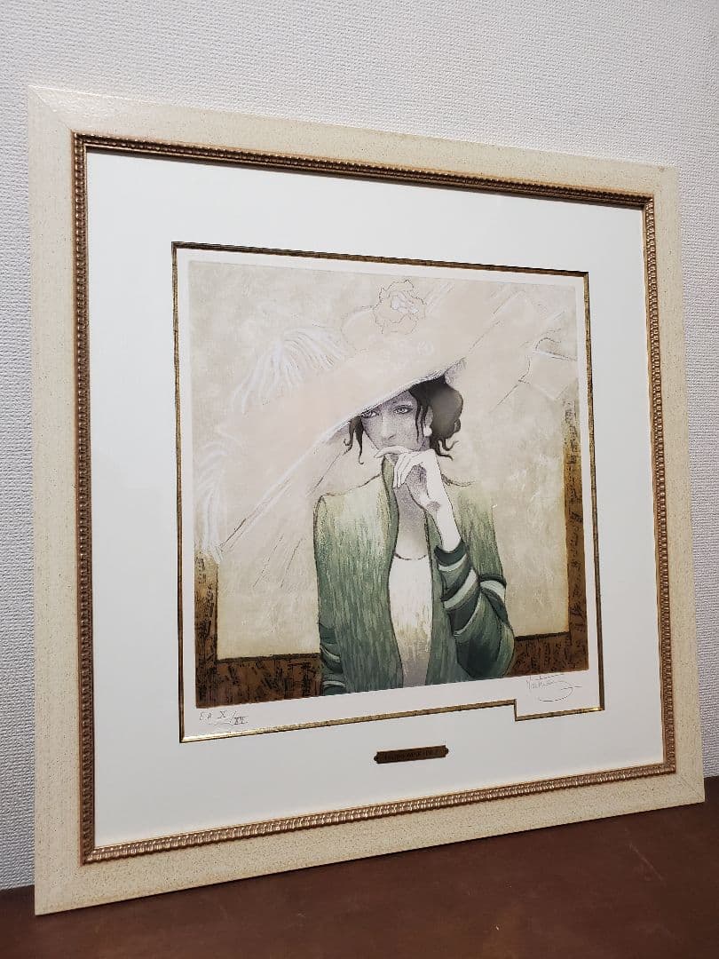 【特価】ロッポ マルチネス『シャポ ブラン』エッチング＋手彩 EA X/XV