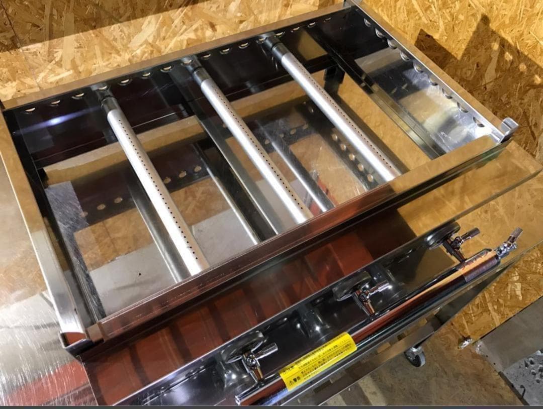 新品　鉄板焼器　TS-60　鉄板焼き　厚み6mm　プロパンガス　トユ付　LP ⑴