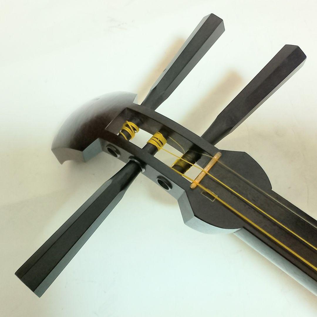 高級 紅木 or 紫檀　中棹三本継　三味線　東さわり付き