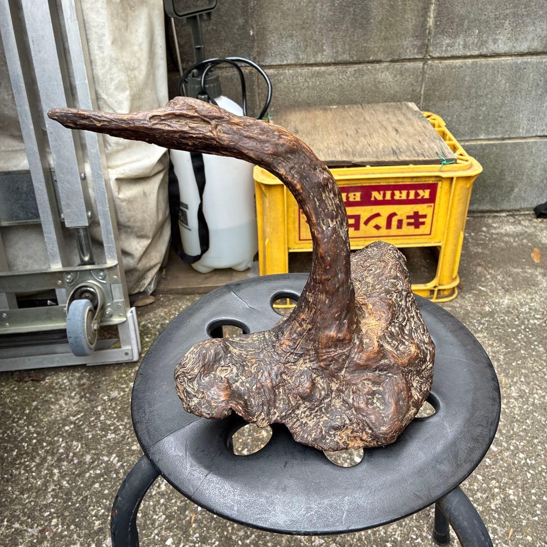 縁起物 ビンテージ木製置物 自然