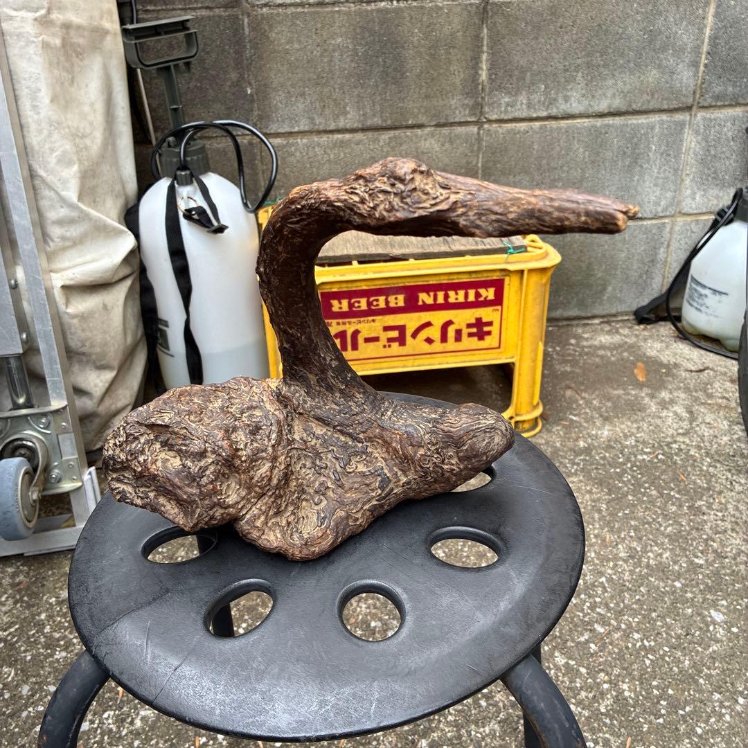 縁起物 ビンテージ木製置物 自然