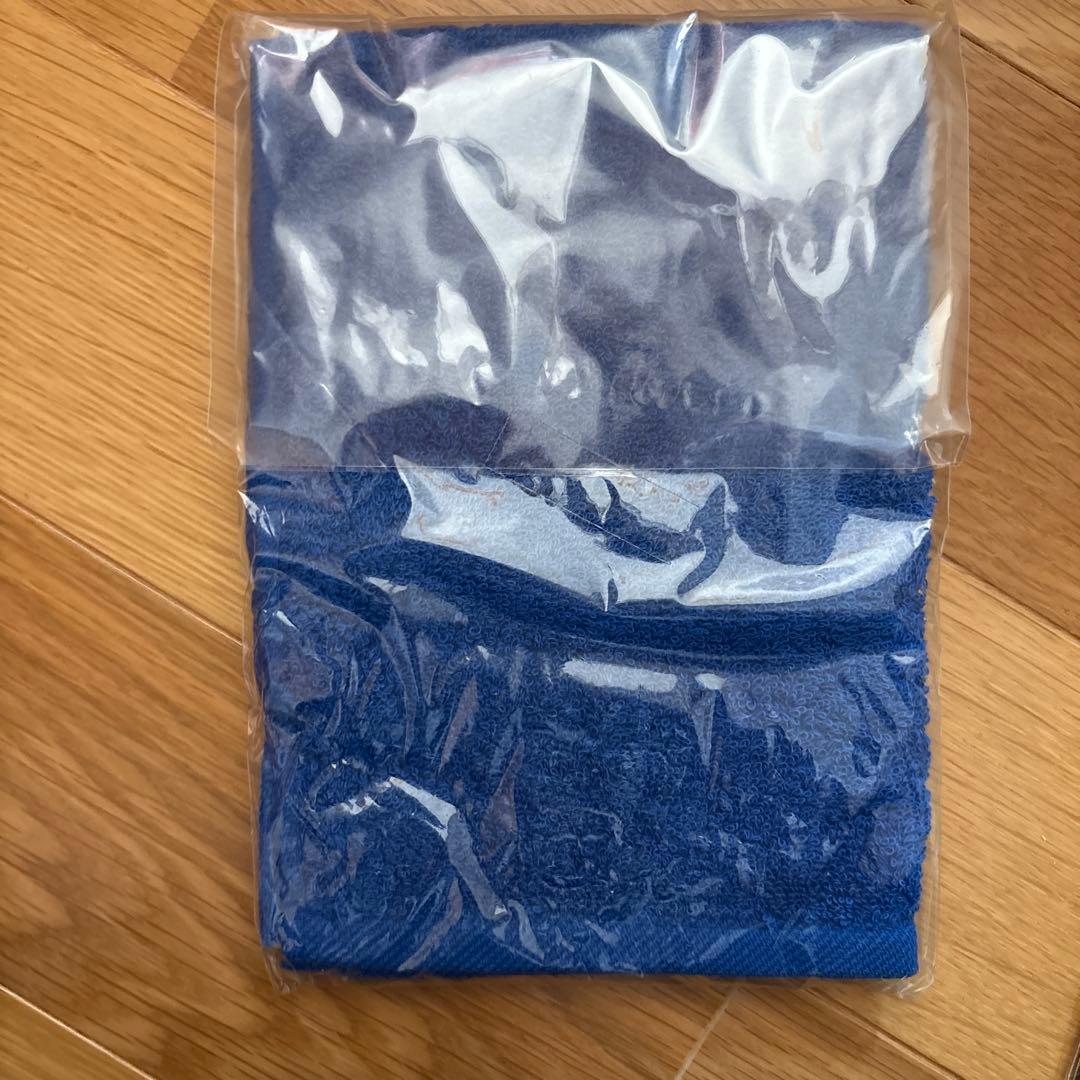 横浜高校 高校野球出場記念のネイビー刺繍タオル レア