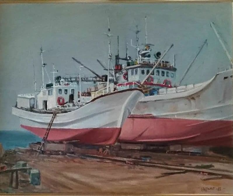 F15漁船ドックへ 額縁無し