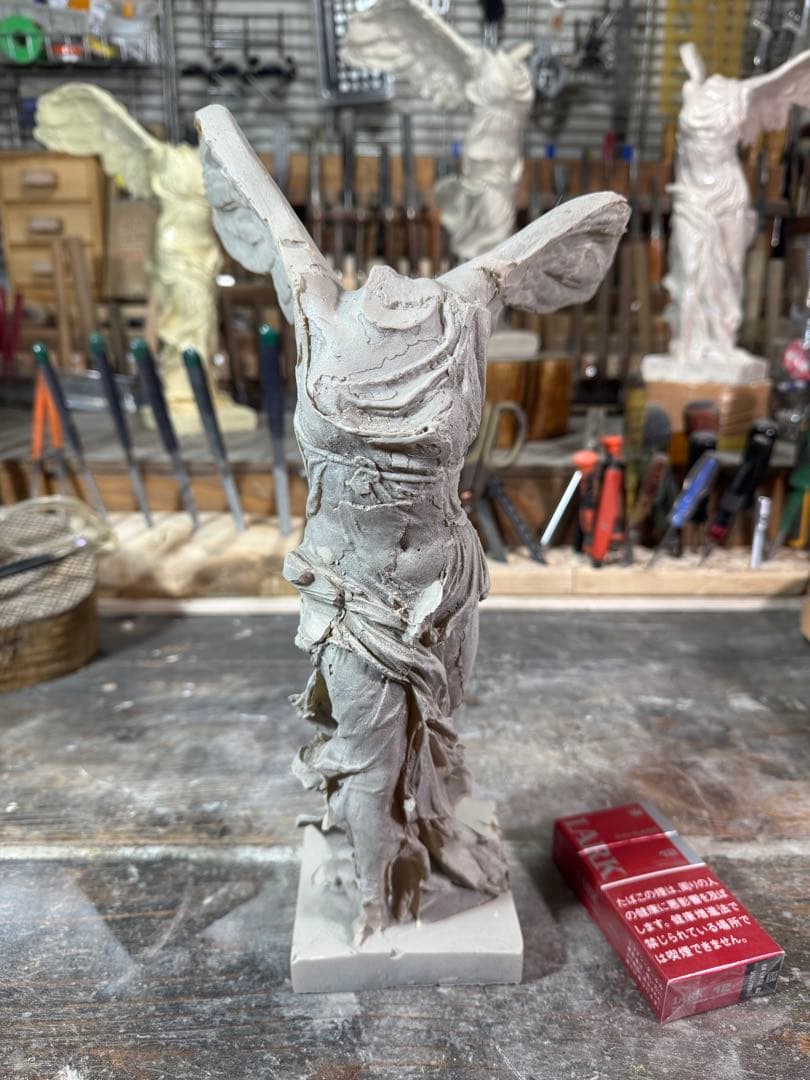 【廉価版】サモトラケのニケ 未仕上げ品 h35× w20×22約1.5kg