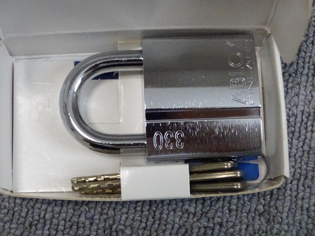 南京錠 3本鍵付き ABLOY PL330N/25