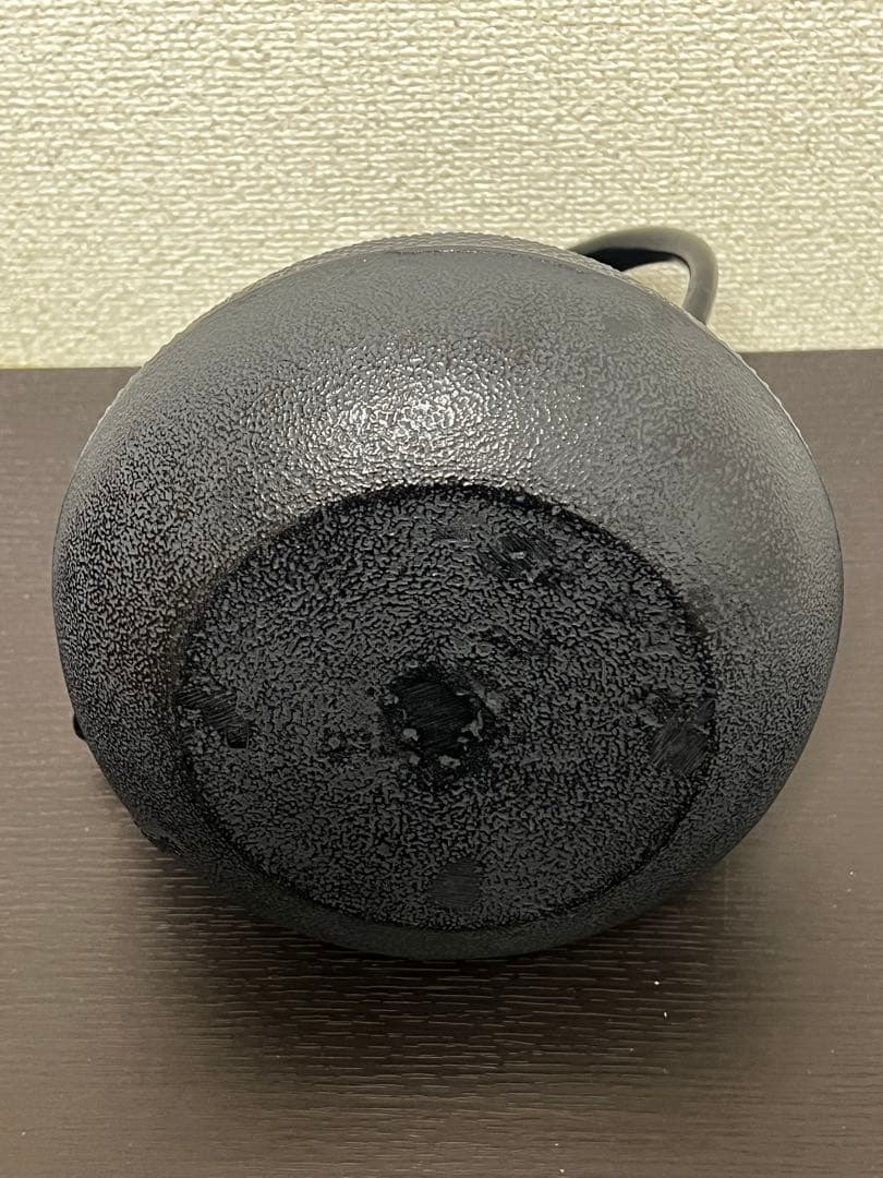 未使用品、供箱、栞付　南部宝星堂造　１８型アラレ　南部鉄瓶　南部鉄器　調理器具