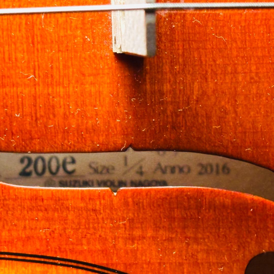 【極美品】SUZUKI スズキ バイオリン No.200e 1/4 2016年