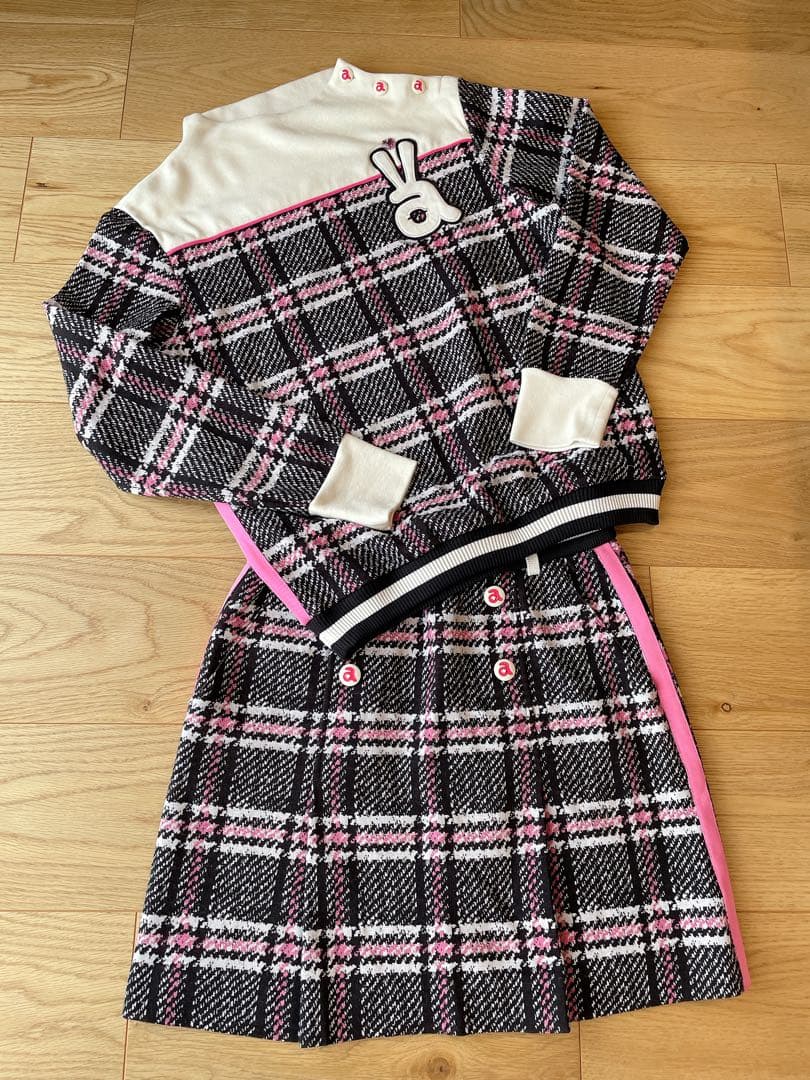 【美品】アルチビオ archivio セットアップ ピンクチェック 38