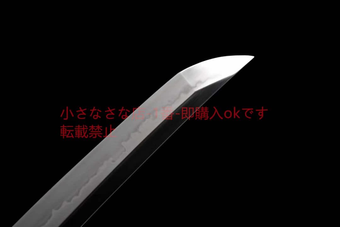 丁子焼研磨灰刃白地黒『白玉海棠』古兵器 武具 刀装具 日本刀 模造刀 居合刀