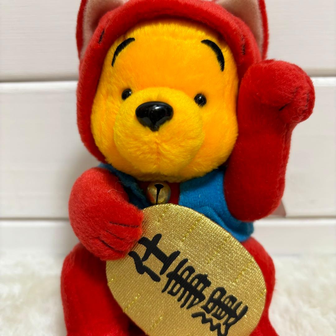 激レア ディズニーストア プーさん 招き猫 ぬいぐるみ