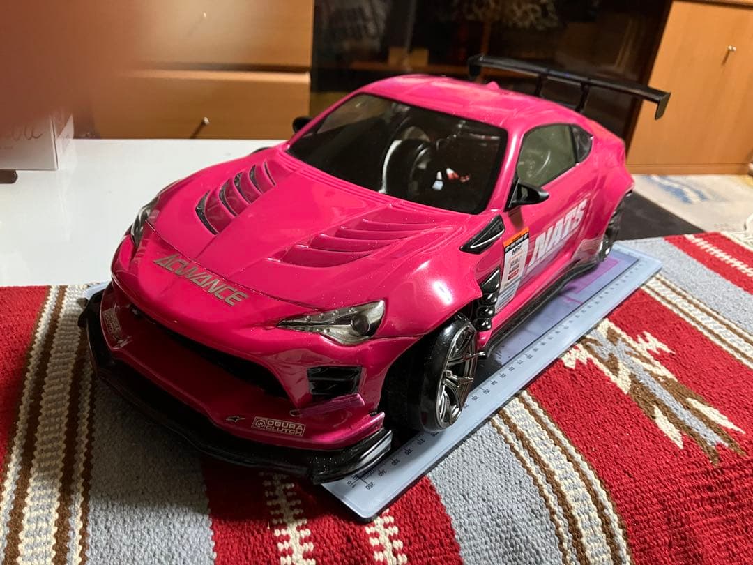 86 ドリフトボディー　GTウイング　ラメ塗装