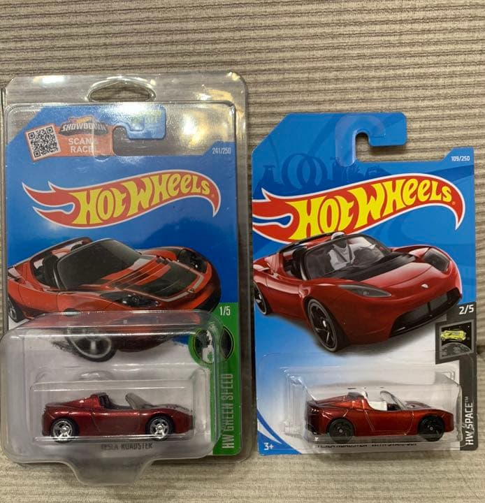 ホットウィール テスラ　ロードスター　スーパートレジャーハント&レギュラー